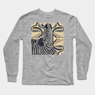 Beautiful Modern Zebra Long Sleeve T-Shirt